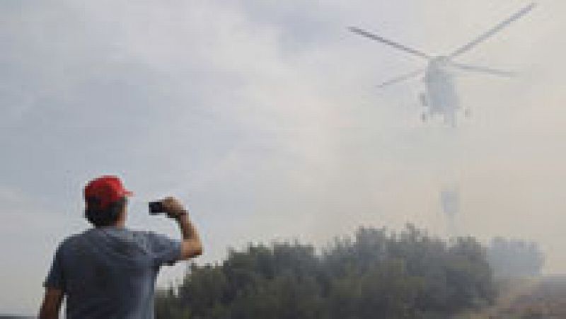 El incendio de Cinco Villas, en Zaragoza, a punto de ser controlado 