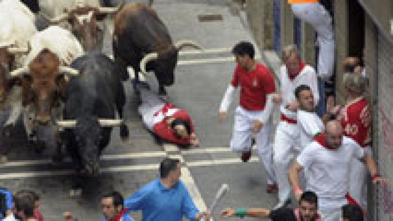 Segundo encierro de San Fermín 2015 con toros de El Tajo y La Reina