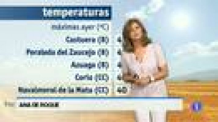 El tiempo en Extremadura - 08/07/15