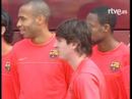 Champions League - El Barça entrenó a puerta cerrada