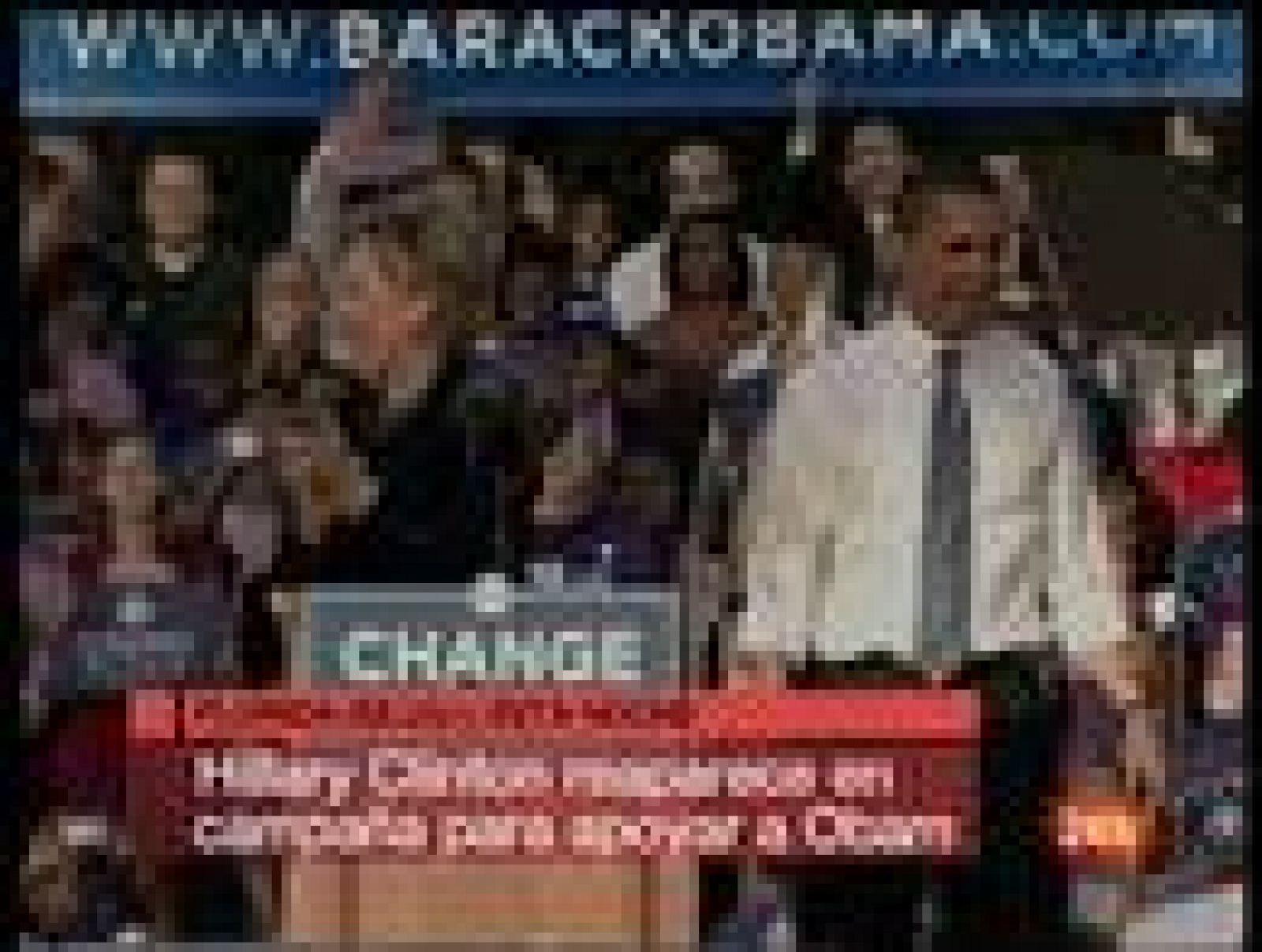 Sin programa: Clinton con Obama por primera vez | RTVE Play