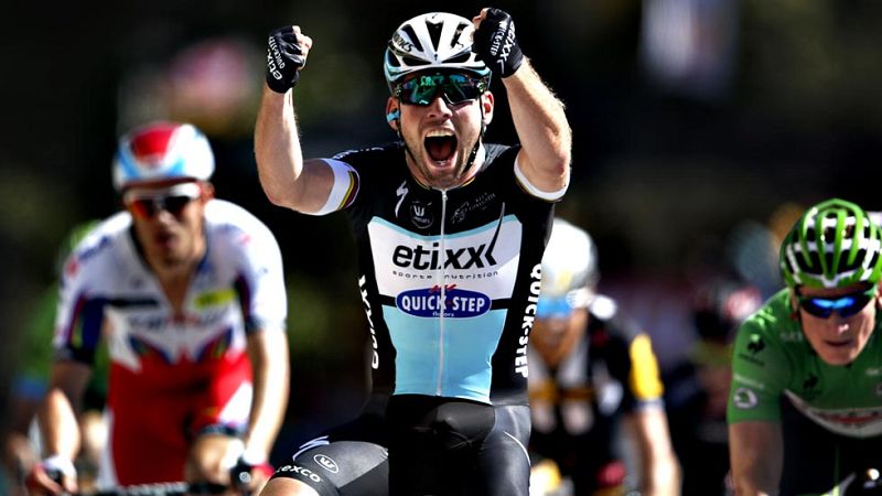 El británico Mark Cavendish sumó este viernes su vigésimo sexto triunfo en el Tour de Francia, el primero en los últimos dos años, por delante del alemán André Greipel y del esloveno Peter Sagan. La clasificación general no sufrió cambios y el britán