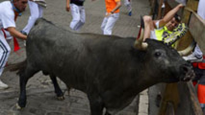 Quinto encierro de San Fermín 2015 con toros de José Escolar