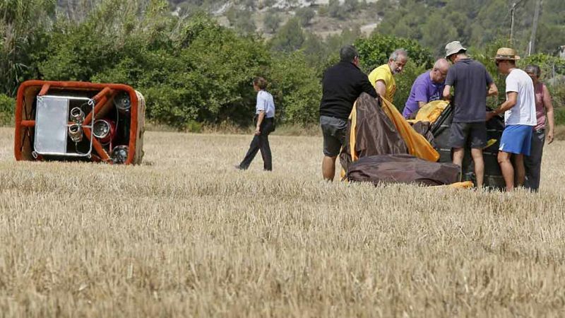 Accidente en un globo aeroestático cerca de Igualada