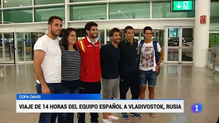 El equipo español de Davis pone rumbo a Rusia