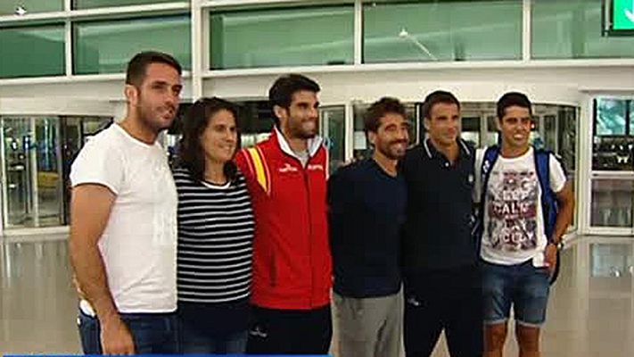 Telediario 1 - El equipo español de Davis pone rumbo a Rusia