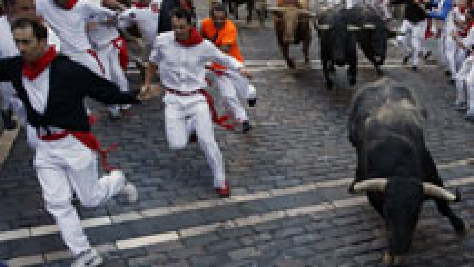 Sptimo encierro de San Fermn 2015 con toros de Garcigrande