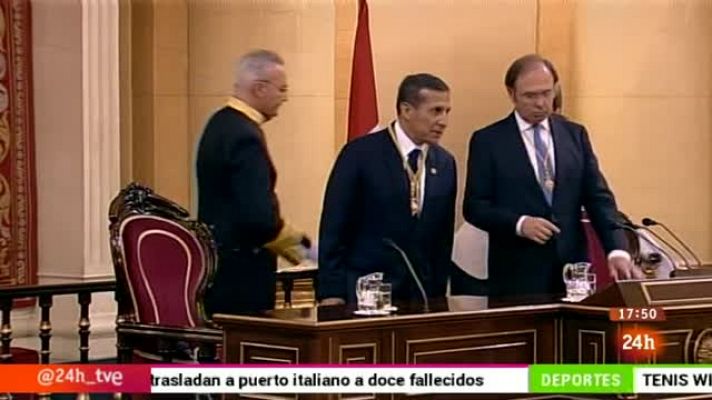 Parlamento - Visita del presidente peruano