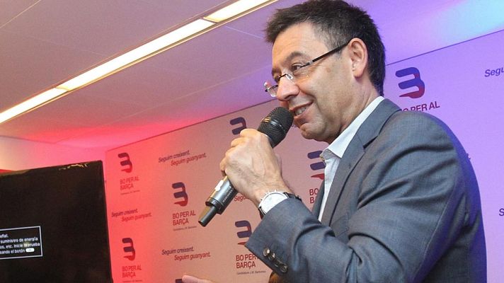 Telediario 1 - Bartomeu: "No se ha hablado nunca de dar el poder deportivo a Luis Enrique"