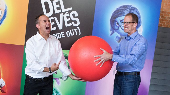 Telediario 1 - Pete Docter y Jonas Rivera presentan 'Del Revés (Inside Out)