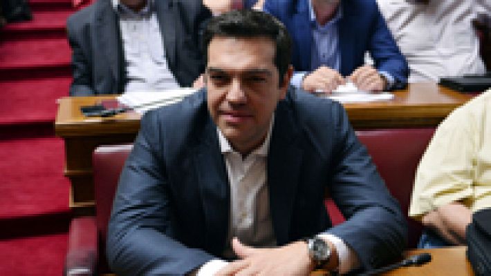 Telediario 1 - Syriza rechaza las medidas de Bruselas y Tsipras pide unidad