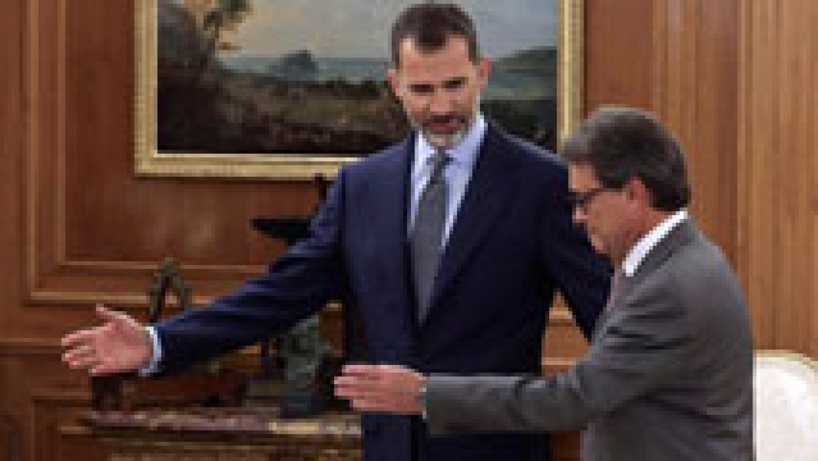 Telediario 1: El rey se reúne con Artur Mas, tras conocerse la lista del 27-S | RTVE Play