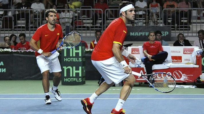 Telediario 1 - El dúo ruso sorprende a Marc López y David Marrero y mantiene viva la eliminatoria