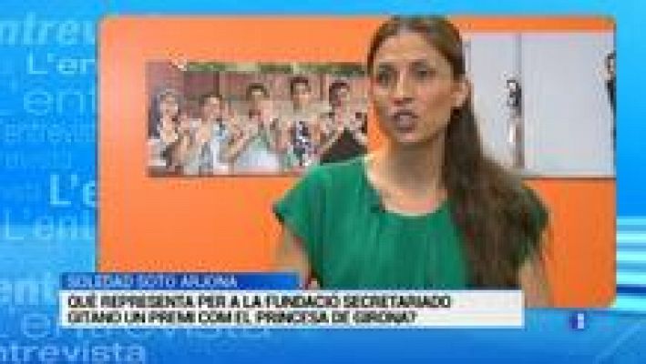 L'Informatiu - L'Entrevista de l'Informatiu Cap de Setmana - 18/07/2015. Soledad Soto, Fundació Secretariado Gitano, Premi Princesa de Girona 2015