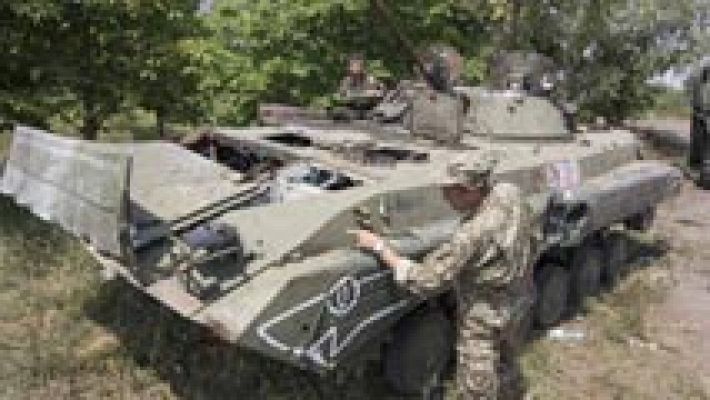 Telediario 1 - La escasez hace mella en los habitantes del este de Ucrania