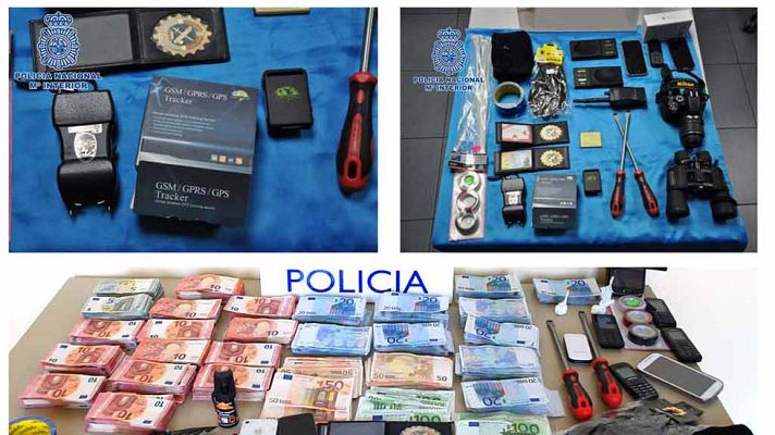 Telediario 1 - Seis detenidos por hacerse pasar por guardias civiles