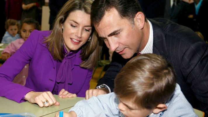 Letizia vuelve al 'cole'