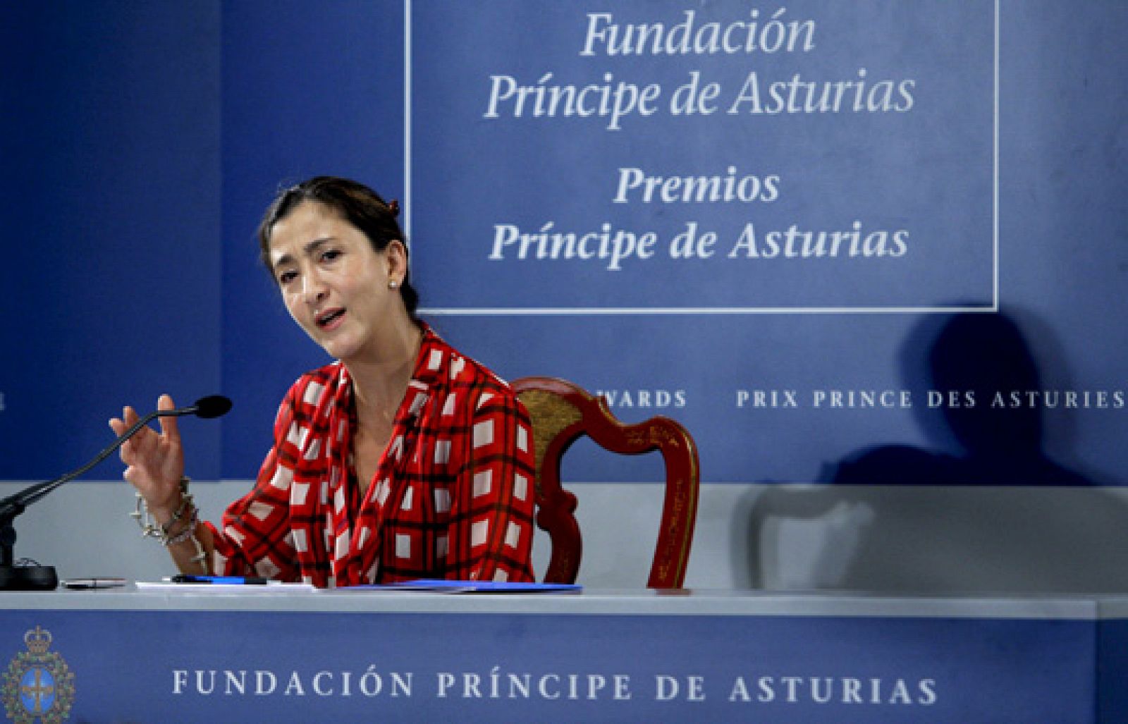 Rueda de prensa íntegra de Betancourt agradeciento el Príncipe de Asturias
