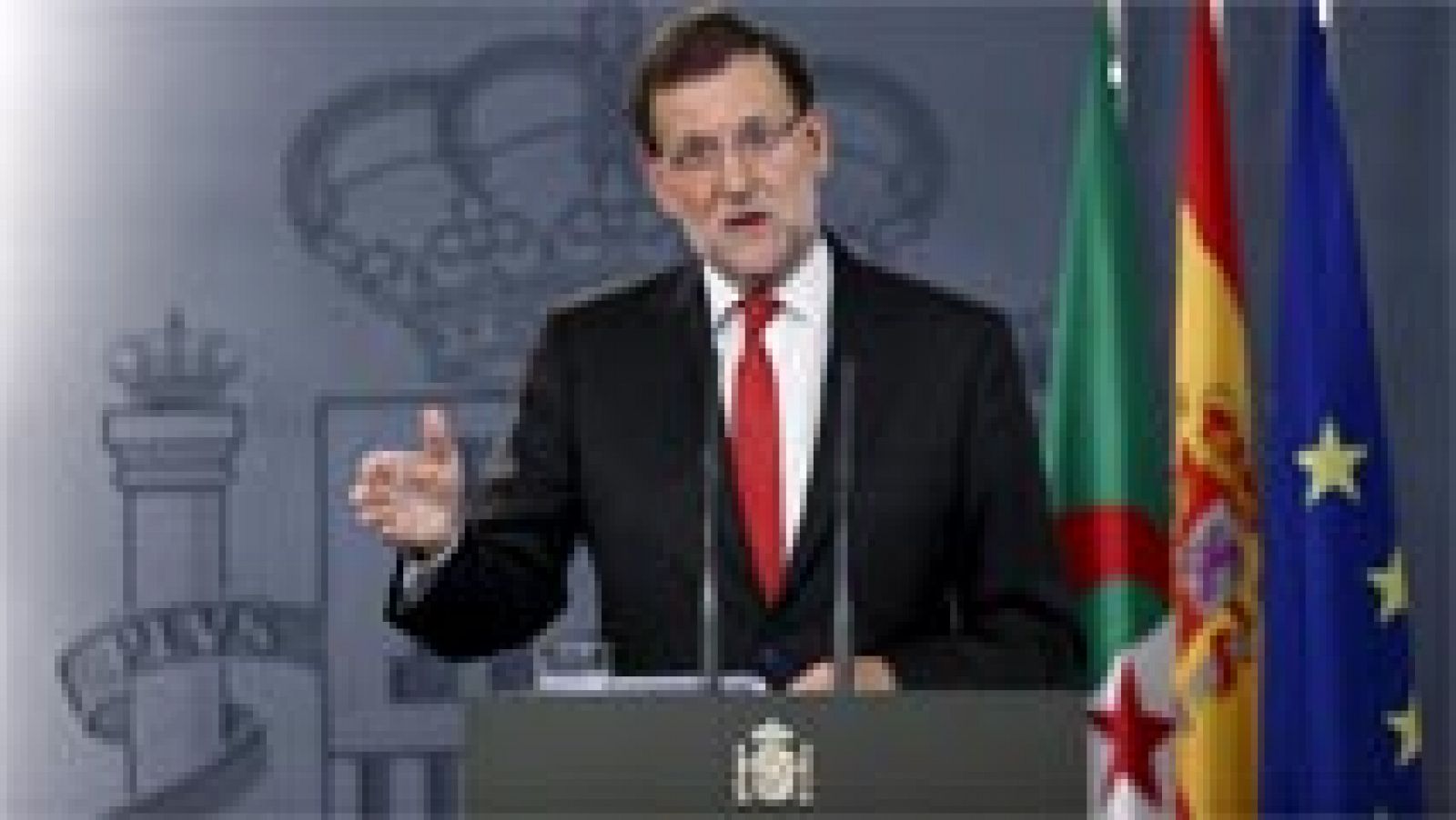 Telediario 1: Rajoy, a los independentistas: "El Gobierno está preparado" | RTVE Play