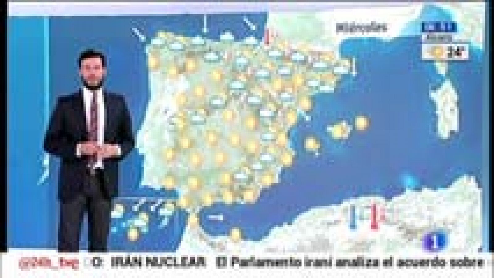 Tormentas en el nordeste peninsular y mucho calor en el sur y Baleares - El tiempo | Ver