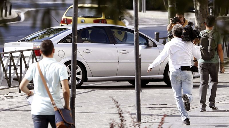 Rato llega en coche a los Juzgados de Plaza de Castilla