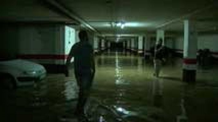 Telediario 1 - En Huesca reparan los daños de la tormenta del martes