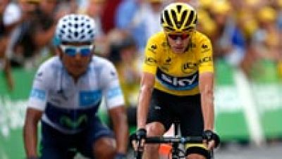 El alemn Simon Geschke firm su primera victoria en el Tour de Francia, la quinta de un ciclista germano en la presente edicin, mientras que el britnico Chris Froome aguant los ataques del colombiano Nairo Quintana y el espaol Alberto Contador se cay y se aleja del podium.
