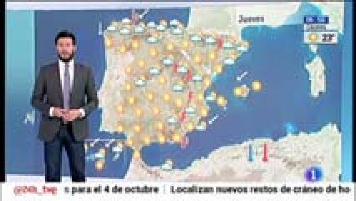 Alerta por tormentas en el este peninsular