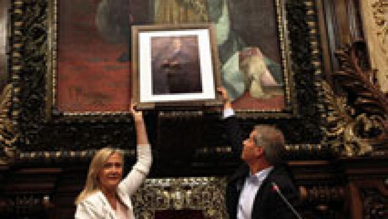 Polémica por la imagen del rey en el Ayuntamiento de Barcelona