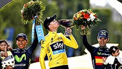 Dos aos despus de su estreno, el britnico Chris Froome (Sky) volvi a tocar el cielo del Tour de Francia proclamndose ganador de la 102 edicin, que tuvo como colofn un paseo triunfal bajo la lluvia de 109 kilmetros entre Svres y Pars en el q