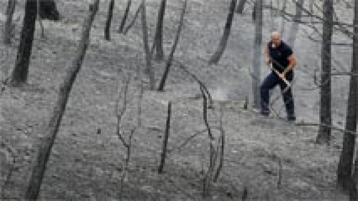 Telediario 1 - La causa del incendio de Òdena fue accidental