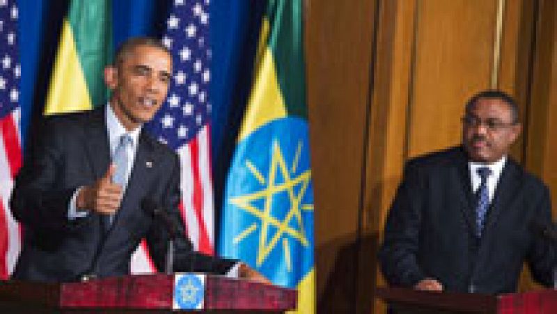 Obama llega a Etiopía, primera visita de un presidente norteamericano al país 