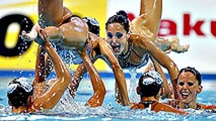 Ejercicio íntegro de la selección española de natación sincronizada