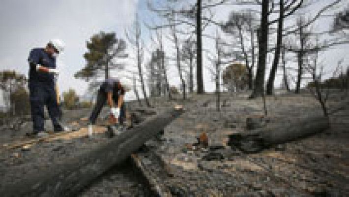 El incendio de Òdena está casi estabilizado y ya no avanza