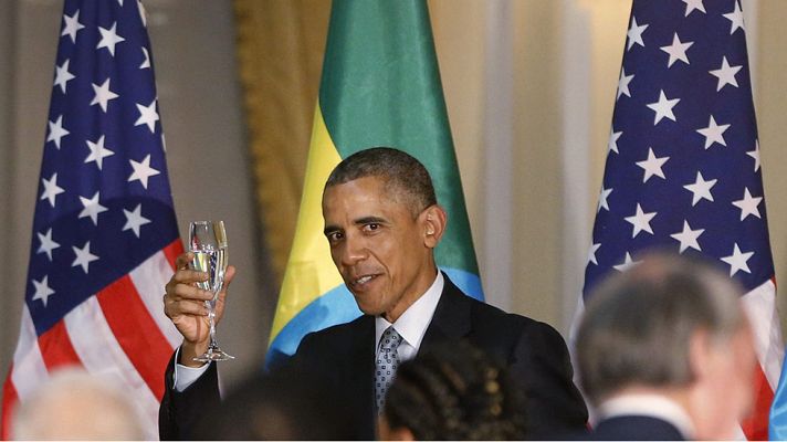 Telediario 1 - Obama, de visita en Etiopía, pide más democracia para África