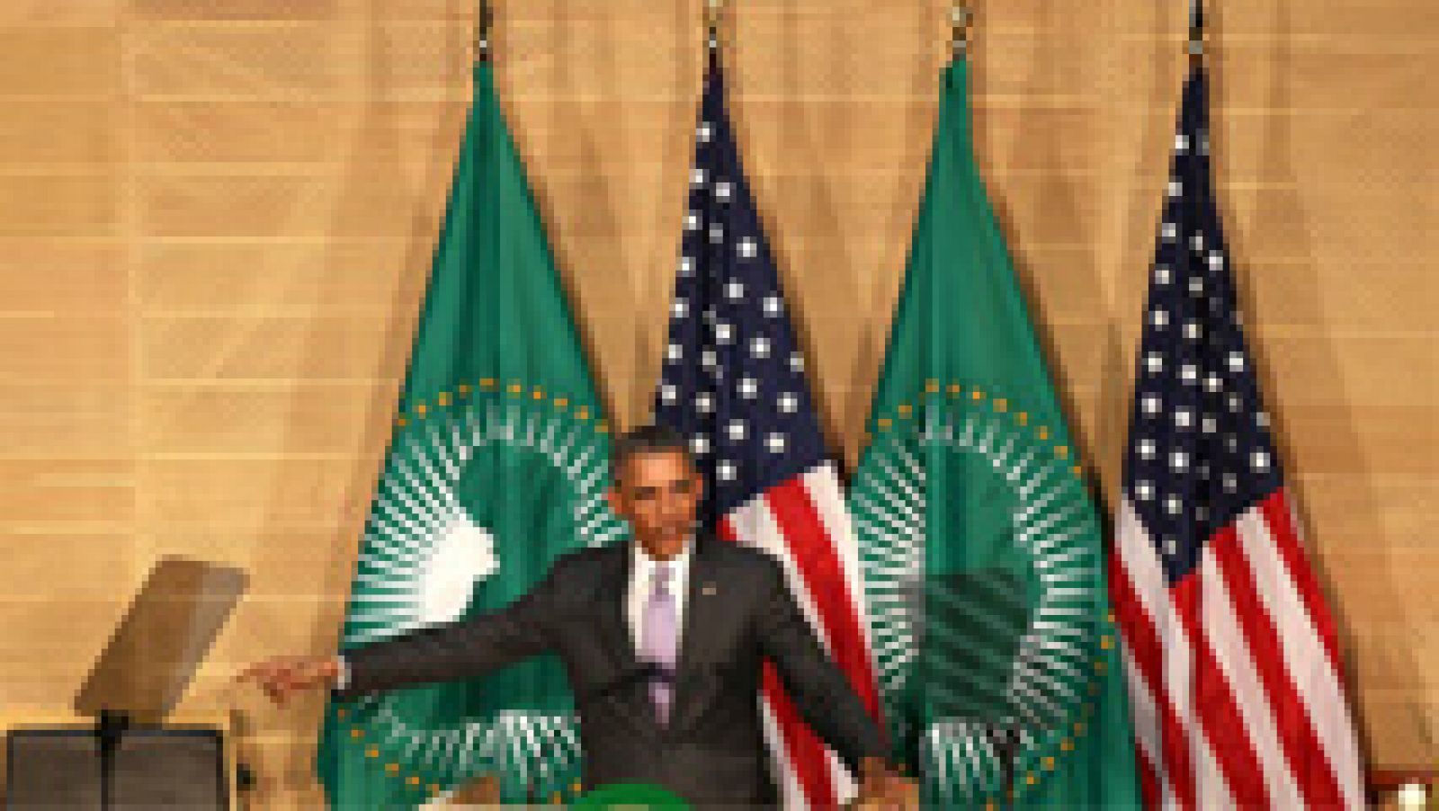 Telediario 1: Obama condena en Etiopía que los líderes africanos perpetuos son un peligro para la democracia  | RTVE Play