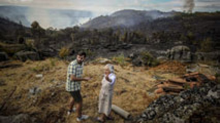 Controlado el incendio de Palmés, en Ourense 