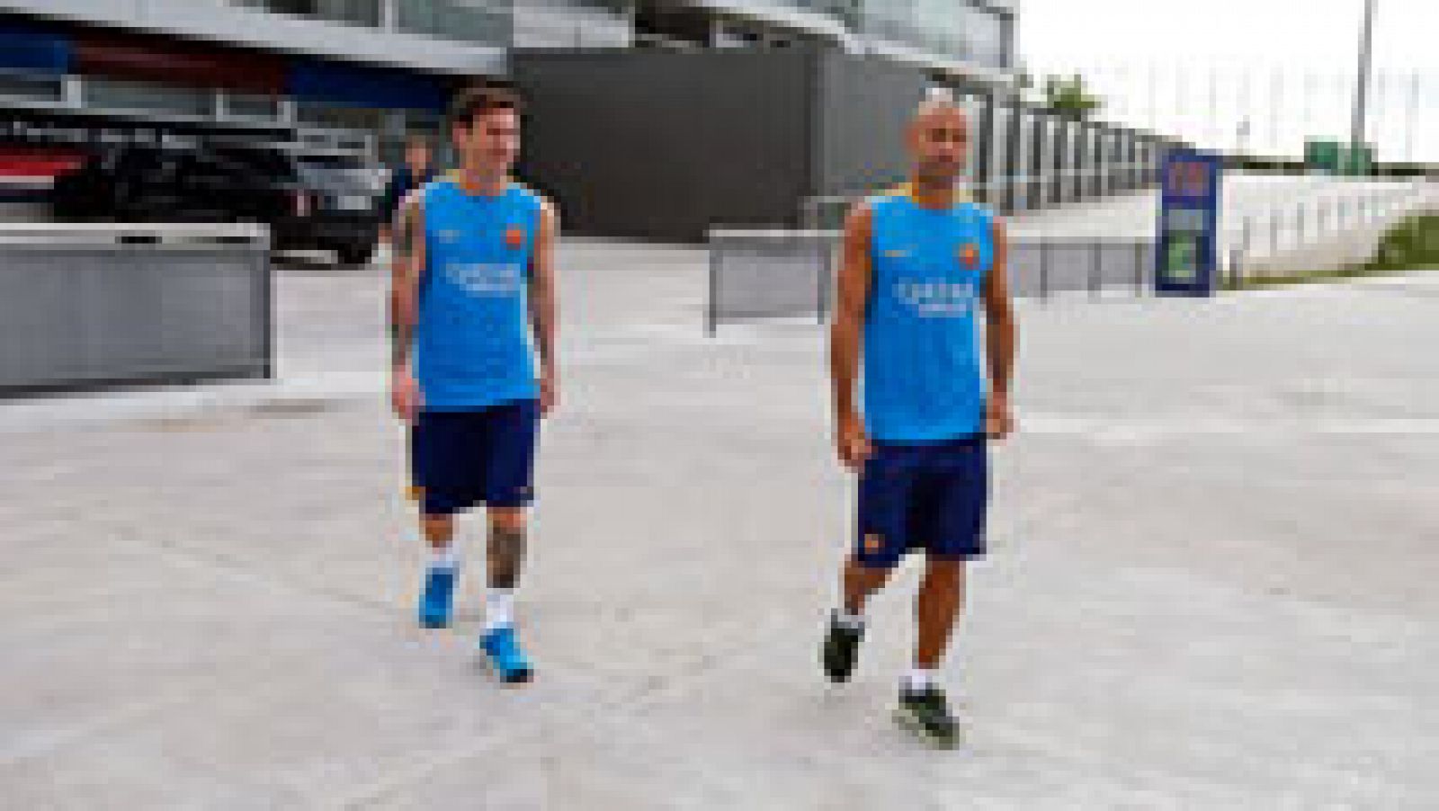 Telediario 1: Messi y Mascherano adelantan su vuelta al trabajo | RTVE Play