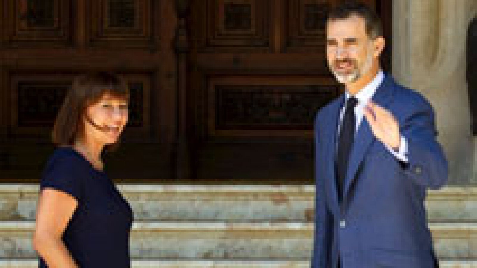 Don Felipe abre el Palacio de Marivent para recibir a las autoridades de las islas