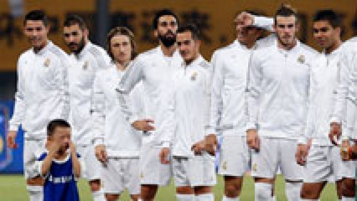 Telediario 1 - El Madrid regresa de la gira con buenas sensaciones