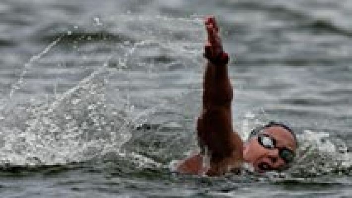 Telediario 1 - Margarita Domínguez, sexta en los 25 kilómetros de aguas abiertas