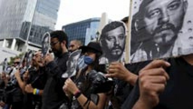 Manifestantes señalan al Estado mexicano por el asesinato del fotoperiodista Rubén Espinosa