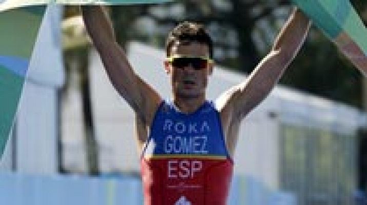 Telediario 1 - Gómez Noya consigue el billete directo para Río 2016
