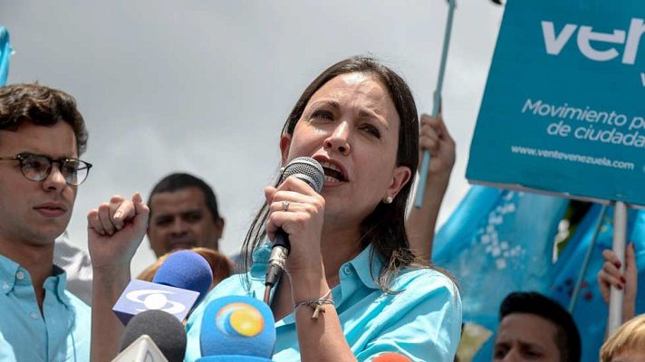 Telediario 1 - Corina Machado no podrá presentarse a las elecciones parlamentarias en Venezuela