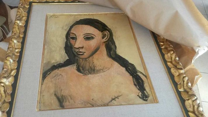 Telediario 1 - Incautado un cuadro de Picasso valorado en más de 25 millones de euros