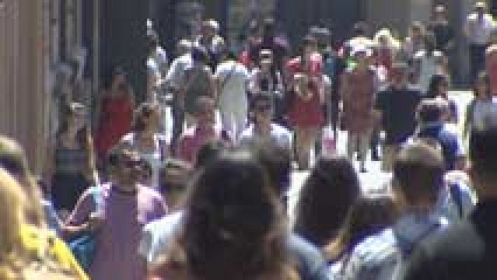 Telediario 1 - Sube la preocupación por el paro y baja por la corrupción