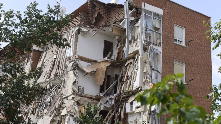 Telediario 1 - La aseguradora asume el derrumbe en Madrid