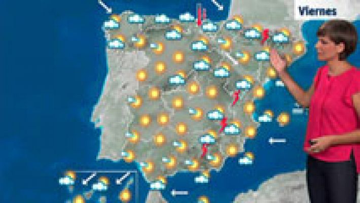 El tiempo - Bajada de temperaturas en el norte y tormentas en los montes del este