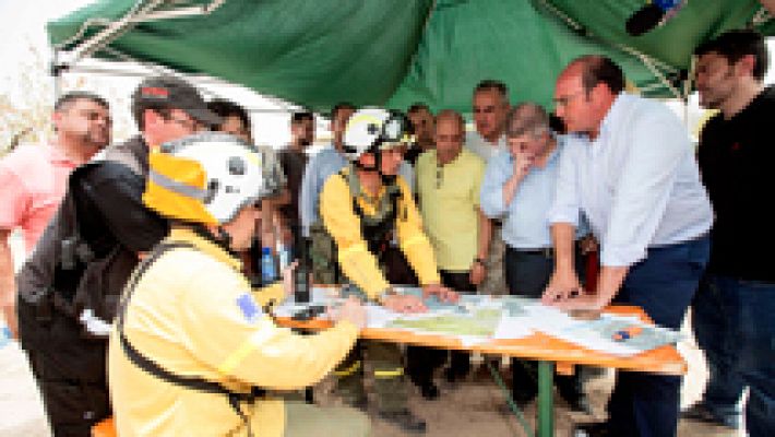 Telediario 1 - El fuego en Murcia ha quemado más de 620 hectáreas