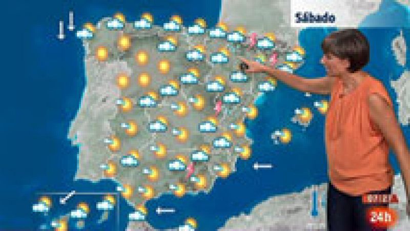 Tormentas fuertes en el noreste y menos calor en el interior de la Península